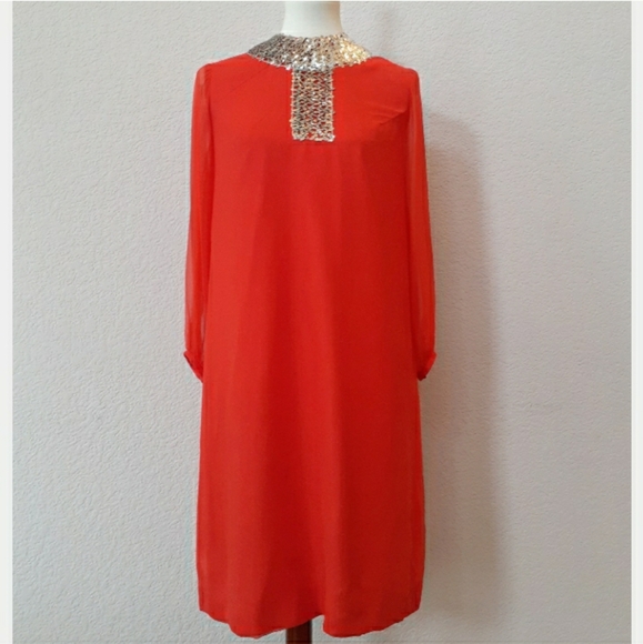 Vicky Vaughn 1960s bright orange tunic dress - Picture 4 of 10